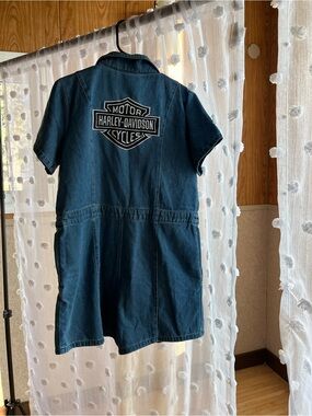 Harley Davidson denim jumpsuit